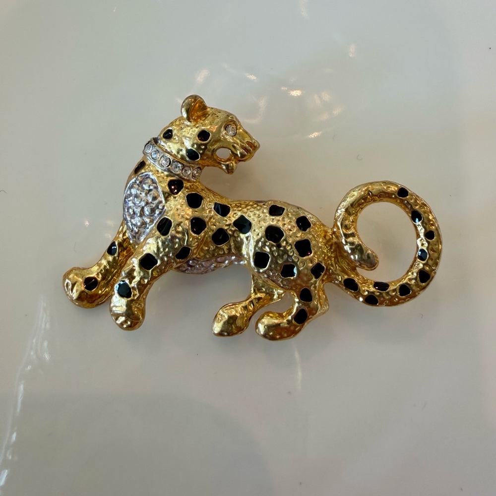Vintage Leopard Brooch
